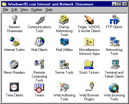 Windows95.com Internet and Network Shareware